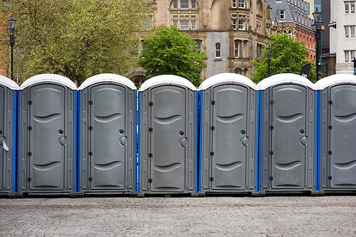 Are there any restrictions or permits required for placing porta potties at outdoor events in San Francisco?